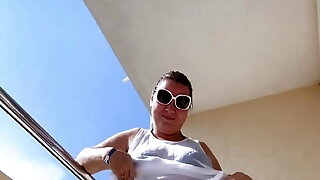 Hairy Pissing Outdoors