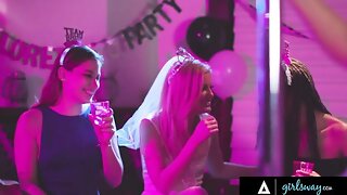 Lesbian Voyeur, Party Bride Cheating, Bachelorette Cheat