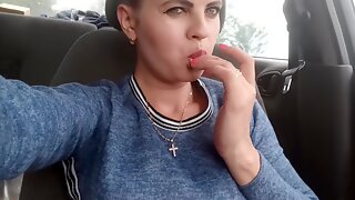 Voiture, Masturbation, Webcam