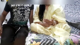 Desi hot Queen stepsis and bro fucking on rakhi with hindi audio, Indian desi