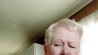 Granny Jerks Off