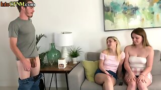 Salope Branle Et Suce, Femdom Wank, 3som, Ados Suce