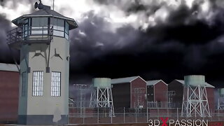 Prison Warden, Extreme Cartoon, Prison Sex, Female Prisoner, 3d Animation