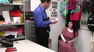 Kiki Daire, Office Sex, Clothed Fuck, Shoplifter