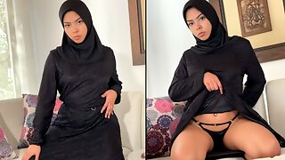 Muslim Hijabi Teen caught watching Porn and gets Ass Fucked