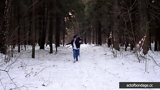 Bdsm Française, Claudia French, Forest Bdsm, En Foret Avec Voyeurs, Dans La Forêt Français
