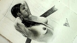 Erotic Art Of Desi Sexy Indian Bhabhi Taking Shower showing her Juicy Tits Lofi ASMR