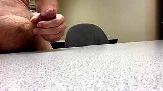 Walking Naked in University Classroom and Biology Lab and Cum on Desk