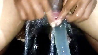 Condom Masturbation Cumshot