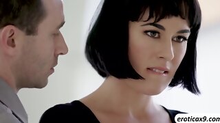 Brunette Tattoo Glasses