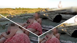 Sharing Wife On Beach