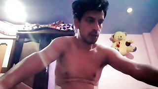 Indian boy masturbating hard