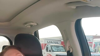 Driving Car Solo Masturbation