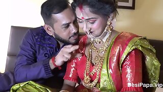 Newly Married Indian Girl Sudipa Hardcore Honeymoon First night sex and creampie - Hindi Audio