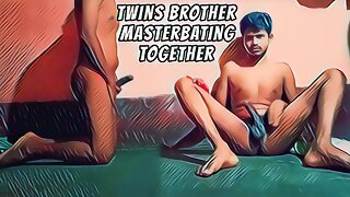 Horny Twins Brother Help Each Other In Masterbating, Twins Brother Gives Cumshot Together, Twins Brother Fucking Asshole