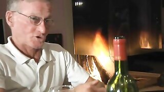 Teen Sucks Old Man, Oldje Big Cock, Oldje Cumshot