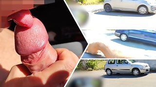 Car Flash And Cum