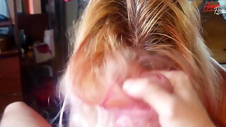 Long Hairjob, Long Nails, Mom Helps Stepson, Cum On Long Hair