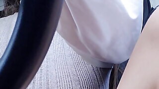 Voiture Masturbation Française, Orgasme Multiple Doigt