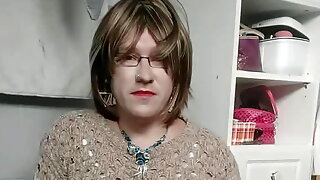 Crossdresser Lingerie Dildo