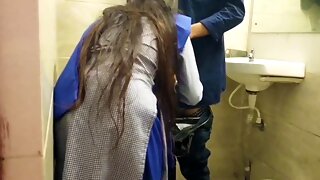 Indian college student in H.O.D.'s bathroom 