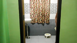 Horny Mature Indian Aunty Filmed While in Shower