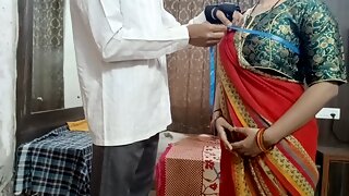 Salu Bhabhi Seduces Ladies Tailor For Fucking With Clear Hindi Audio