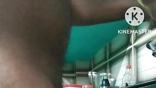 Cook with Huge bulge Play with Indian Pierced Dick