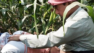 Indian Threesome Gay - A farm laborer and a farmer who employs the laborer have sex in a corn field - Gay Movie In Hindi voice 