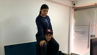 Colombian Teen Riding