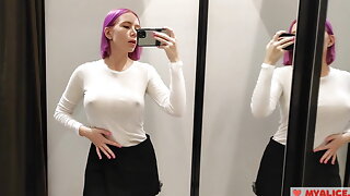 Вуайеристы, Под Юбкой, Платье, Пухлые Соски, В Одежде, Публичное