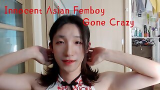 Solo Asian Ladyboy Cumshot