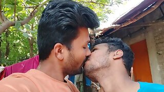 Indian Gay Funny Moment - My boyfriend was sucking my penis when someone came and we ran away.