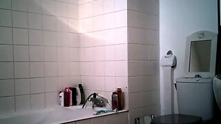 French Bathroom Hidden Cam