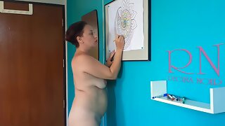 Indian Nudist Painting Indian Pattern - Mandala. Relax Music. Naked Art Workshop. Full - Teaser Video