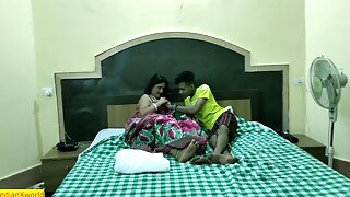 Indian Bengali Hot Boudi Caught And Fucked By Teen Stepbrother !! Taboo Sex