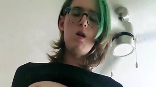 Femboy Masturbating