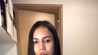 Solo Asian Ladyboy Cumshot