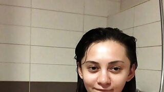 Masturbazione Amatoriale Femminile Giocattoli, Solo Amateur Teen, Bagno, Webcam