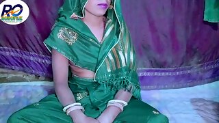 India Desi housewife green saree blouse me chudai hindi doggy style mein and boob press