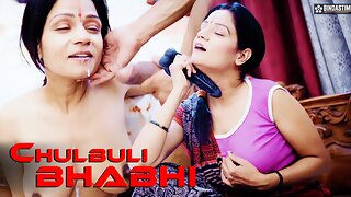 Desi Indian Chulbuli Bihari Bhabhi Surprises to see Devar Huge Cock ( Hindi Audio )