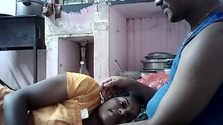 Sexy Wife In Indian House Wife Boobs Pressing