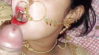 Beautiful married bhabhi night sex and Blowjob Hindi video