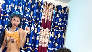 Skinny Desi cute sexy The best fuck Real Couple Homemade Hot Sex part 1