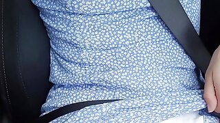 Milf Car Masturbation