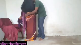 Step mom cleaning the house and step son want to have sex