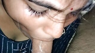 Desi Bhabhi and brother-in-law cock sucking