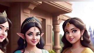 AI Generated Uncensored 3D Anime Disney Princess Images Of BBW Indian Women