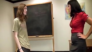 Horny Teacher Handjob