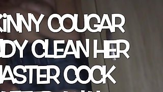 Skinny Old Skank Clean Her Master Cock After Anal